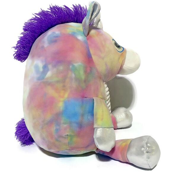 Hug Fun Unicorn Plush 16" Tall With Halo Winking Eyes Pink Pastels - Picture 6 of 8